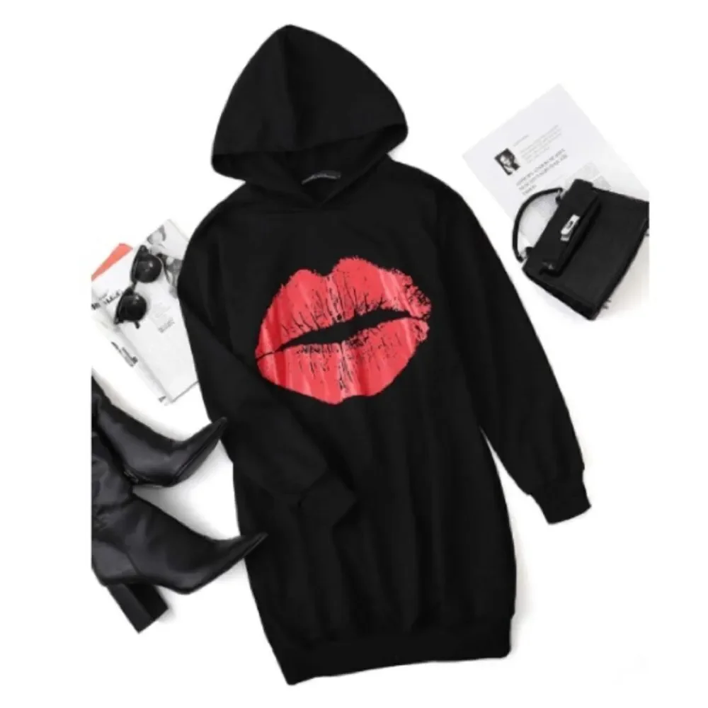 Cute hooded dress with pockets - Picture 3 of 4